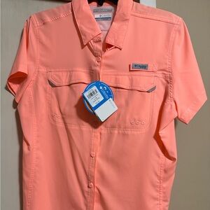 New ladies large Columbia fishing shirt